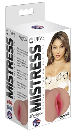 Mistress Sophia Pussy Stroker Deep Double Textured Love Tunnel with Soft Hand-Painted Lips and Comfort Grip Exterior Strokers - Celebrity