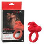 Silicone The Matador Red Waterproof Couples Enhancer Ring with 12 Intense Functions and Charging > Cock Ring > Vibrating