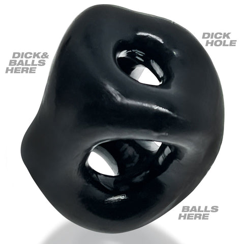 OXBALLS TRI-SPORT XL Thicker 3-Ring Cocksling Black – Enhanced Comfort and Superior Support > Cock Ring > Sling