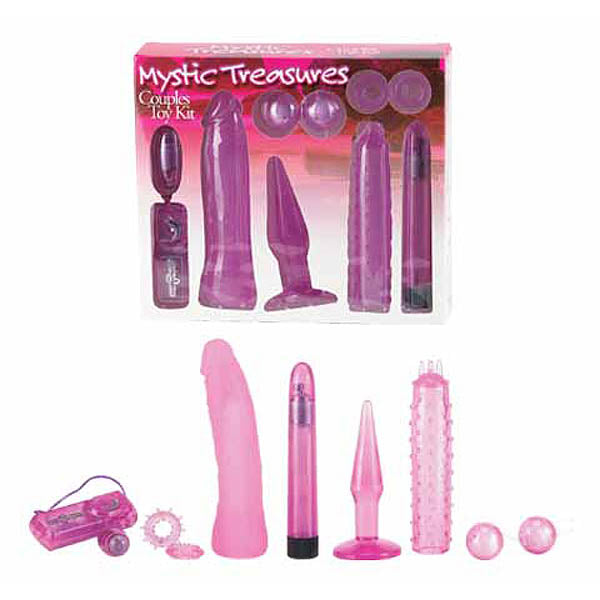 Mystic Treasures Couples Kit Seven Piece Set for Intimate Exploration Pink > Sex Toys > Sex Kits