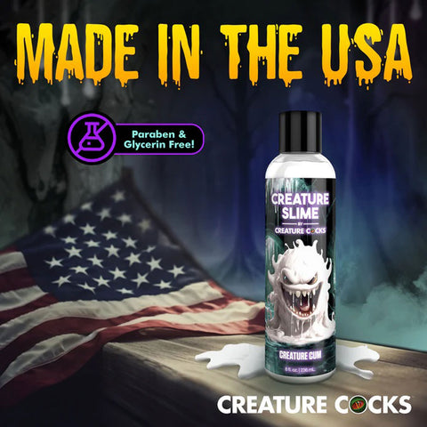 Creature Slime Unscented Jizz Lubricant 8 Ounce Bottle Clear Speciality Lubricants