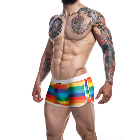 Cut 4 Men Athletic Trunk Rainbow Size Medium Mens Trunks