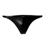 Cut 4 Men Brazilian Brief Black Leatherette Size Large Default Title > Clothes > Mens Briefs