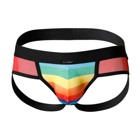 Cut 4 Men Mixed Jockstrap Rainbow Size XL Default Title Jockstraps