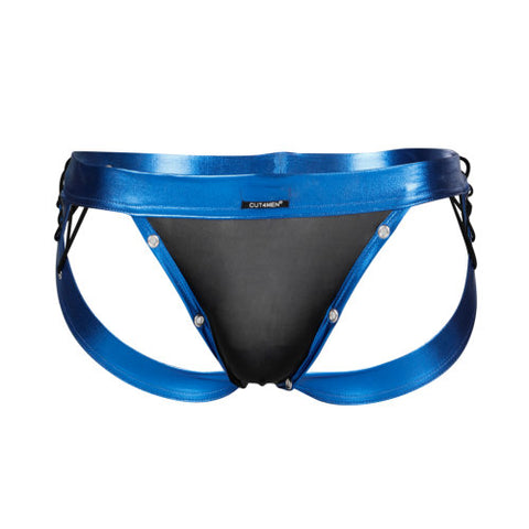 Cut for Men Desire Jockstrap Blue Leatherette Large Default Title Jockstraps