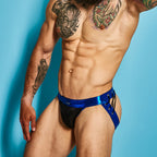 Cut 4 Men Desire Jockstrap Blue Leatherette XL > Clothes > Jockstraps