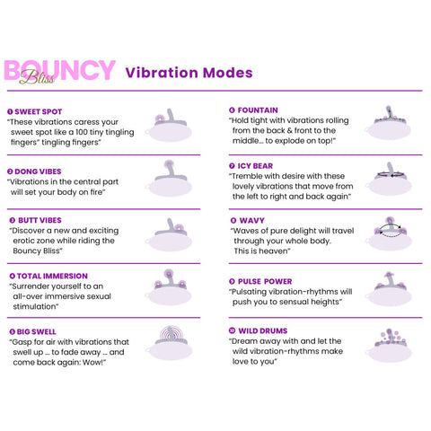 Bouncy Bliss Classic Sit-On Vibrator – Hands-Free Silky-Soft Vibrator Vibrating Pads
