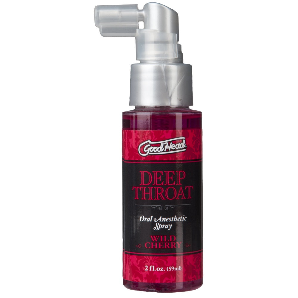 GoodHead Deep Throat Spray 59ml - Wild Cherry Flavor > Lube > Oral Gels & Sprays