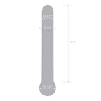 Glas 7 Inch Straight Clear Glass Dildo with Bulbous Handle and Luxury Satin Storage Bag > Glass > Dildos