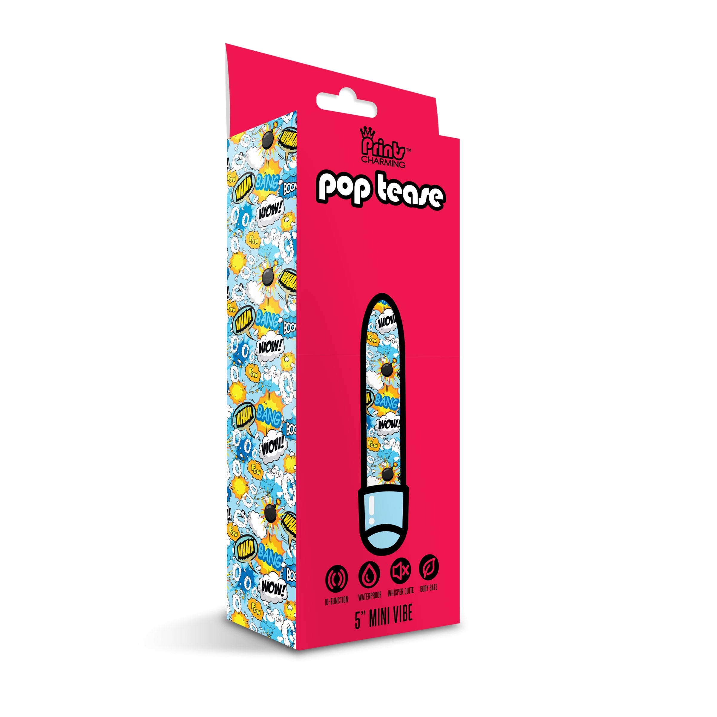 Prints Charming Pop Tease 5 Inch Mini Vibe Wham Blue > Vibrators > Mini Vibrators