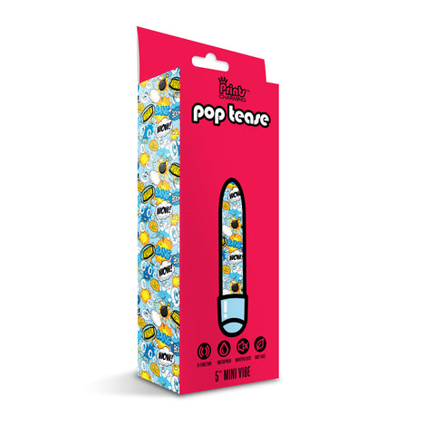 Prints Charming Pop Tease 5 Inch Mini Vibe Wham Blue Blue > Vibrators > Mini Vibrators