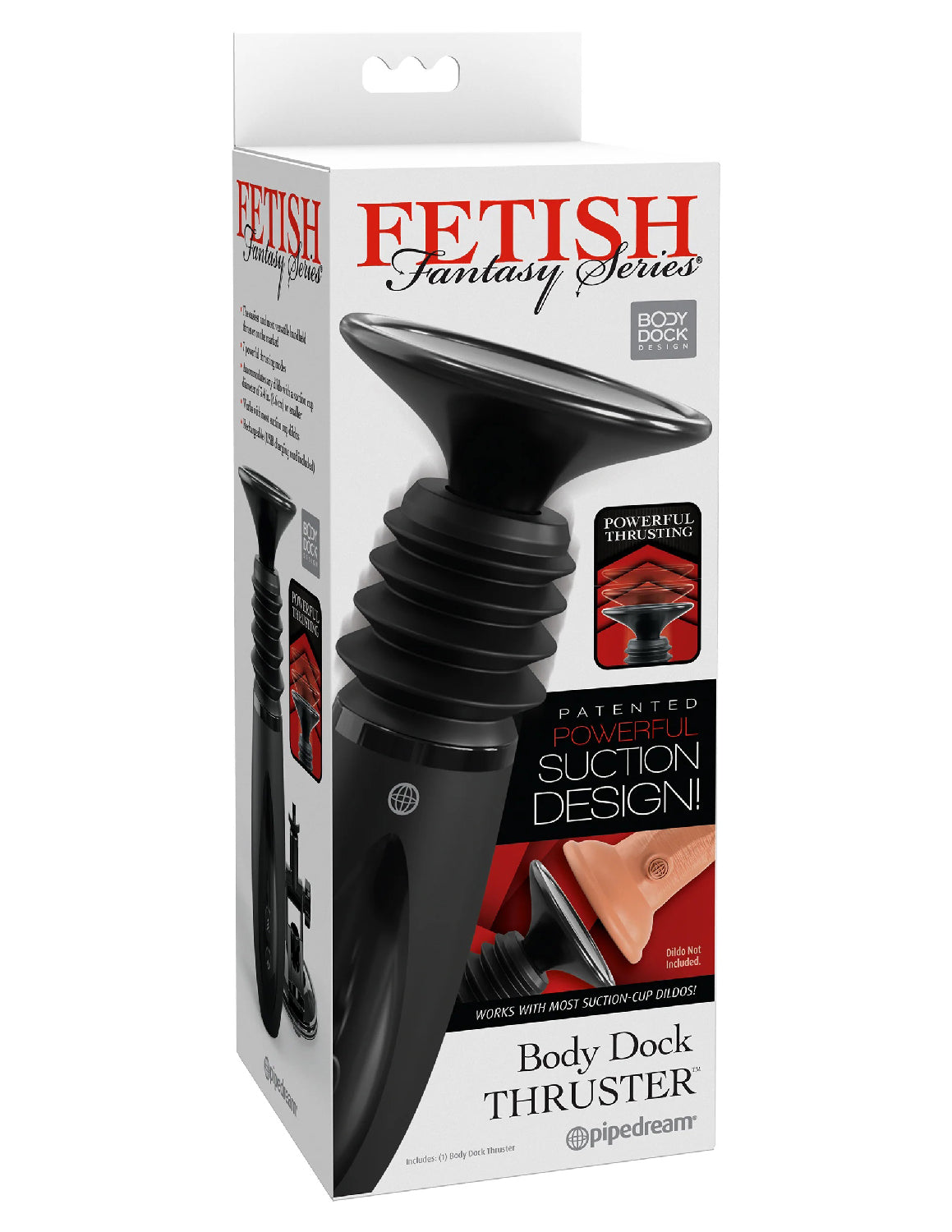 Fetish Fantasy Series Body Dock Handheld Thruster with Seven Thrusting Modes Suction Stimulator