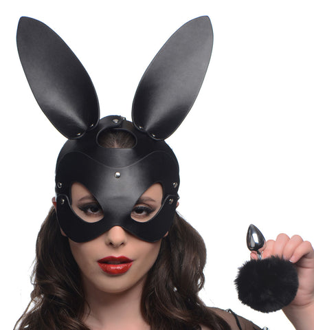 Bunny Tail Anal Plug and Mask Set for Playful Seduction and Intimate Moments > Bondage Gear > Masks