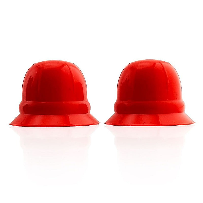 Hunkyjunk Nano Nips - Wide Flange Silicone Two Pack Nipple Suckers - Red > Sex Toys > Nipple Suckers Main image