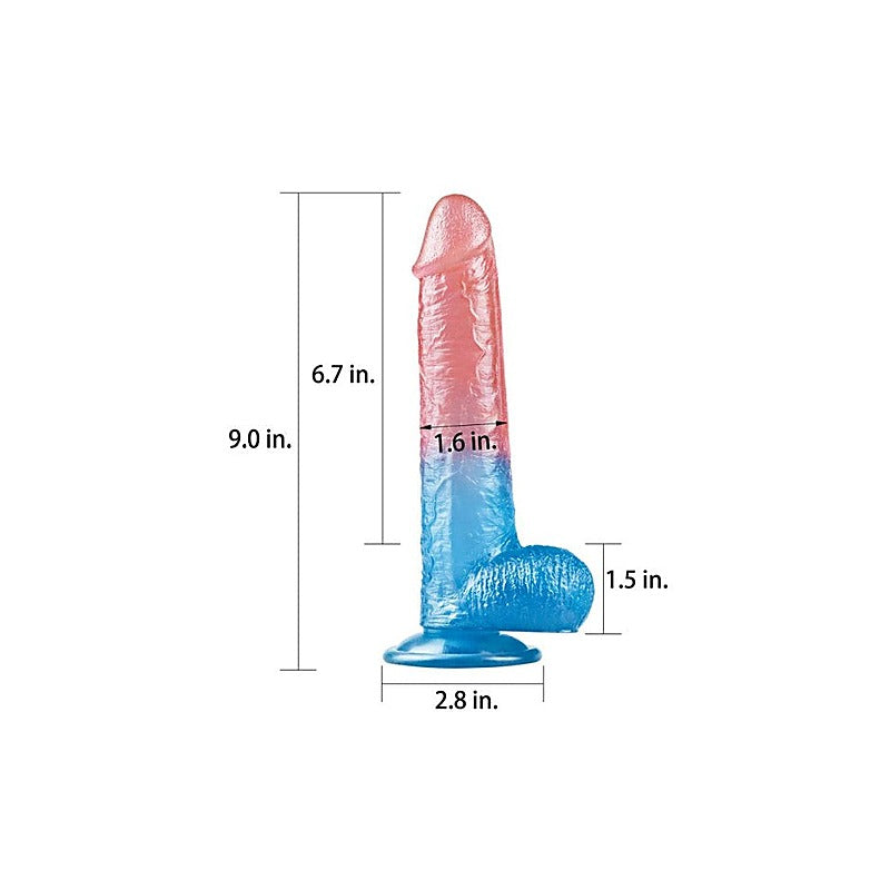 Lovetoy Dazzle Studs – Realistic Dildo 9in > Dildos > Realistic Dildos