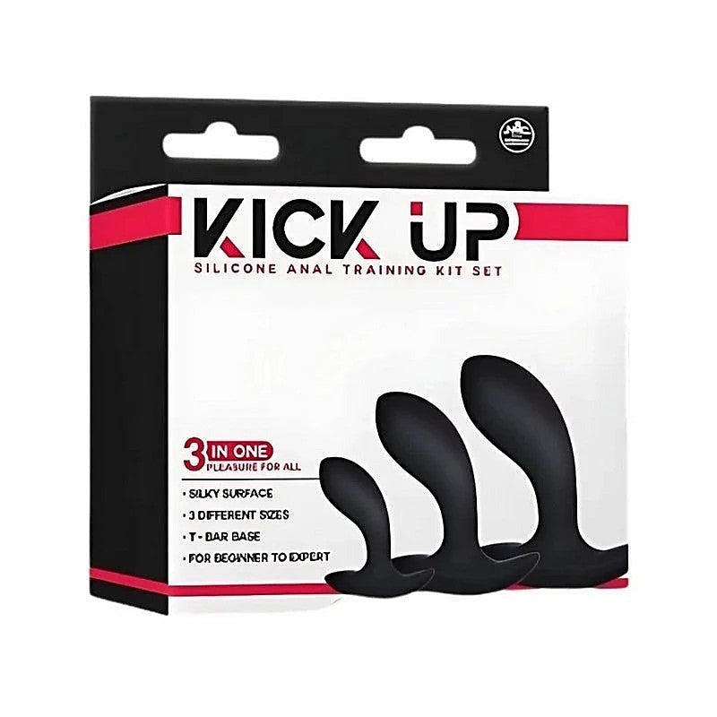 Kick Up Anal Trainer Set - Set of 3 Sizes 5.1cm to 8.9cm > Anal Range > Butt Plug Kits