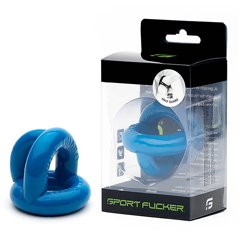 Sport Fucker Half Guard (Police Blue) – Cock Ring and Bulge Enhancer > Cock Ring > Sling Main image