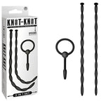 Knot Knot Twist Silicone Urethral Sounding Kit Black - Urethral Sounds