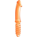 Lust Jelly Double Dong 9.5 Inch Orange Flexible Shaft > Dildos > Double Dildos