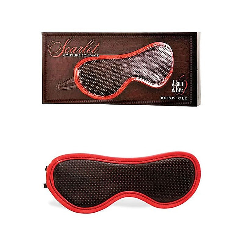 Adam & Eve Scarlet Couture Vegan Leather Blindfold Sensory Mask > Bondage Gear > Blindfolds