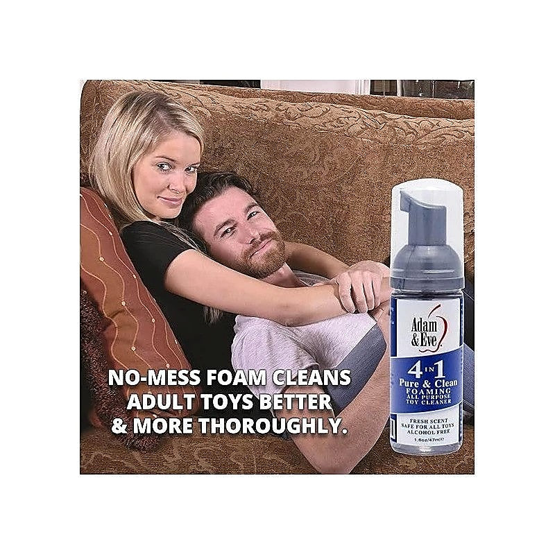 Adam & Eve Pure & Clean - Sanitising Foaming Toy Cleaner 47ml Secondary image