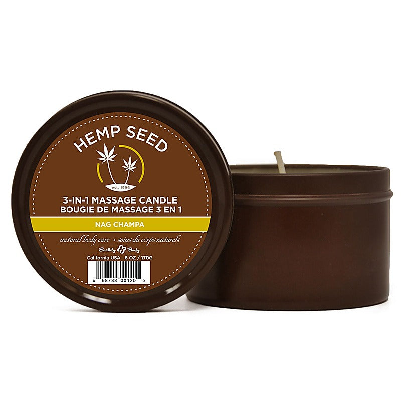 Hemp Seed 3-In-1 Massage Candle Nag Champa Scent – Massage Candle 170 g Secondary image