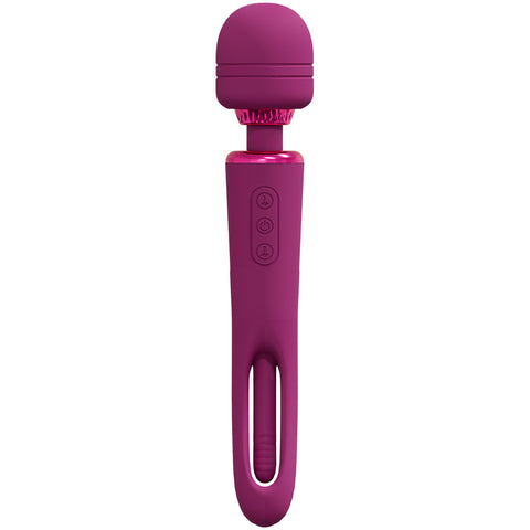 Vive Kiku Double Ended Vibrating Wand and Flapping Massager Pink > Sex Toys > Massage Wands