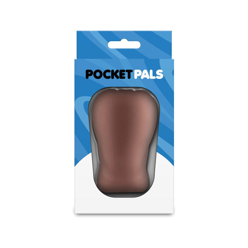 NS Novelties Pocket Pals (Brown) – Body-Safe Anal Stroker Strokers - Manual