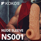 Nude Sleeve 12cm Soft Silicone Girth Enhancer > Sex Toys For Men > Penis Sleeves
