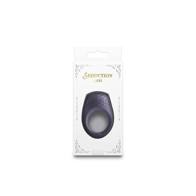 Seduction - Levi - Metallic Grey - Metallic Grey USB Rechargeable Vibrating Cock Ring