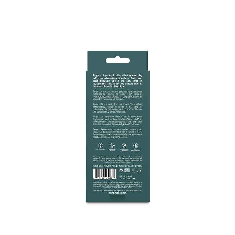 Lust-n-Dreams - Tango - Autumn - Beige 11.5 cm USB Rechargeable Vibrating Butt Plug ANAL TOYS