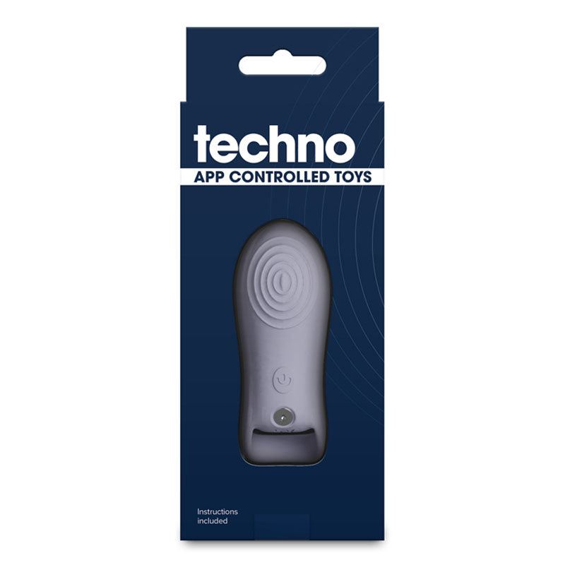 Techno Molly (Grey) – Waterproof USB Rechargeable Finger Stimulator with App Control Finger Stimulator