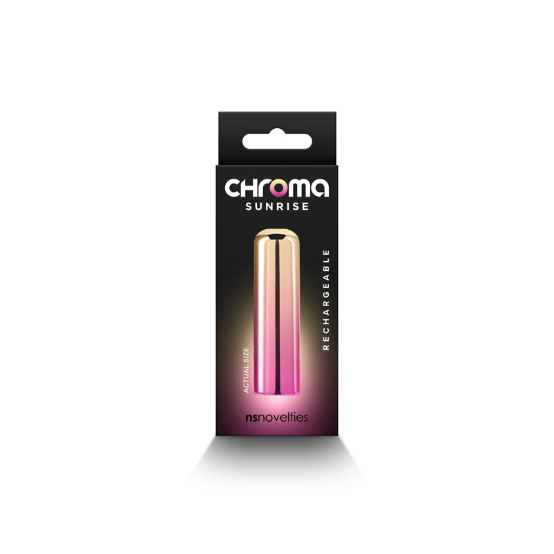 Chroma Sunrise Small 6.8 cm Bullet Metallic Pink Gold > Vibrators > Mini Vibrators