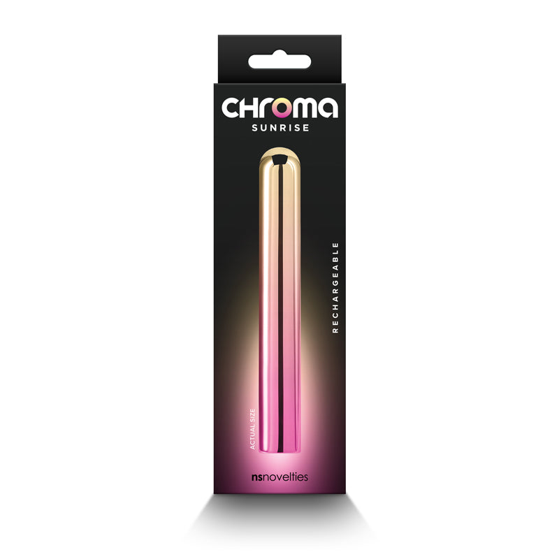 Chroma Sunrise Large 13.8 cm Metallic Pink/Gold Vibrator > Vibrators > Mini Vibrators