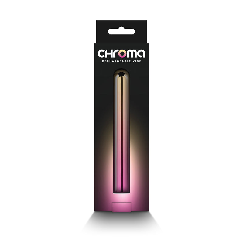 Chroma Sunrise Large 13.8 cm Metallic Pink/Gold Vibrator > Vibrators > Mini Vibrators