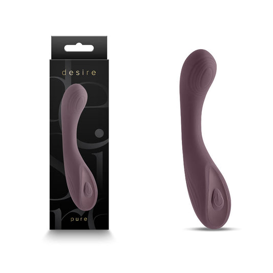 Desire - Pure - Petite Silicone Vibrator 13.7cm x 2.8cm