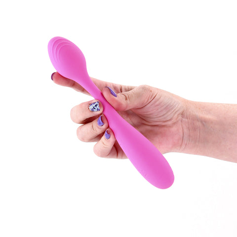Pretty in Pink Rose – Waterproof USB Rechargeable Silicone Vibrator 19.4 cm > Vibrators > Standard Vibrators