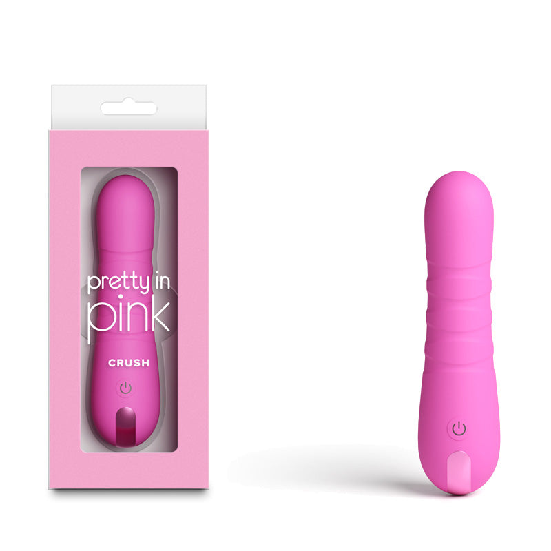 Pretty in Pink Crush – Waterproof USB Rechargeable 14.3 cm Vibrator Pink > Vibrators > Standard Vibrators