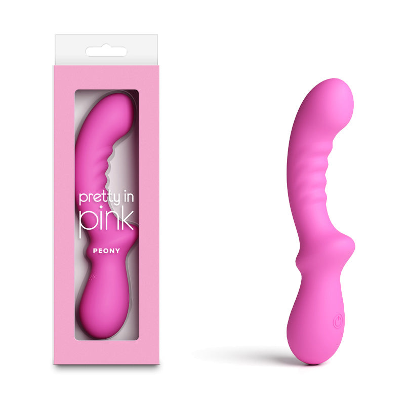 Pretty In Pink Peony – Waterproof USB Rechargeable 19.8 cm Vibrator Pink > Vibrators > Standard Vibrators