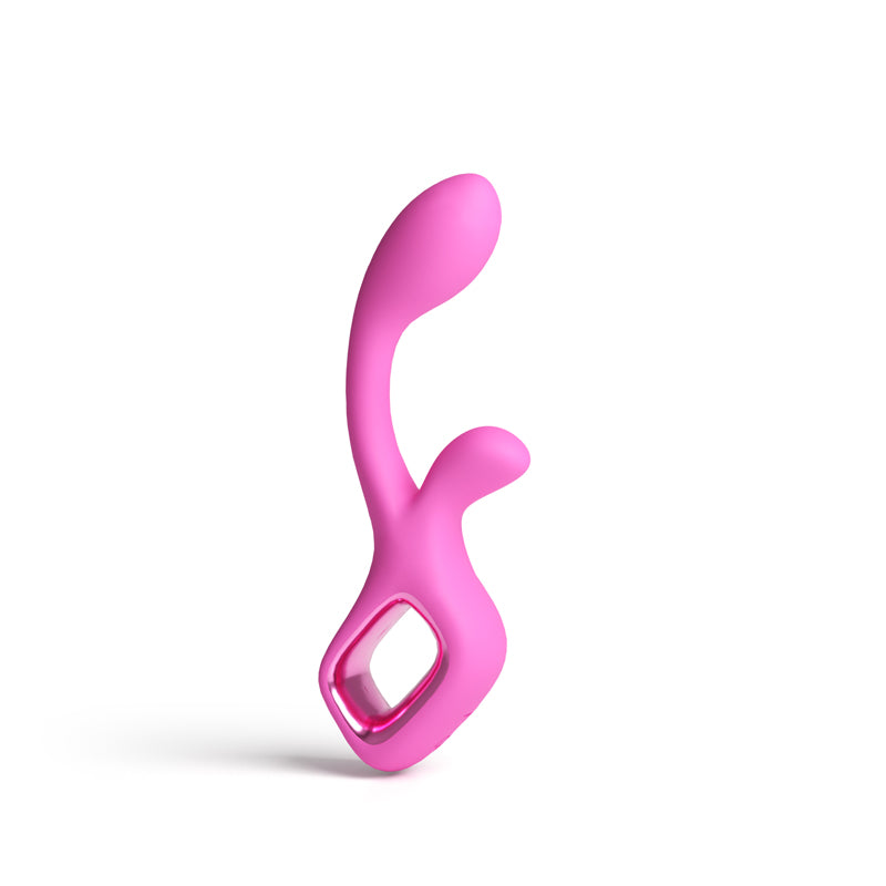 Pretty In Pink Velvet – Waterproof USB Rechargeable Rabbit Vibrator 18.7 cm > Vibrators > Ladies > Rabbit