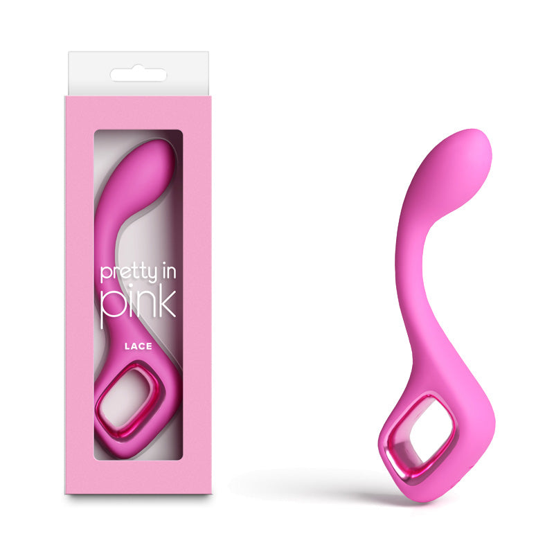 Pretty In Pink Lace – Waterproof USB Rechargeable G-Spot Vibrator 18.7 cm Pink > Vibrators > G-Spot Main image