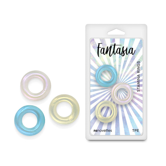 Fantasia - Stamina Rings - Multicolour - Cock Rings - Set of 3 Coloured COCK RINGS