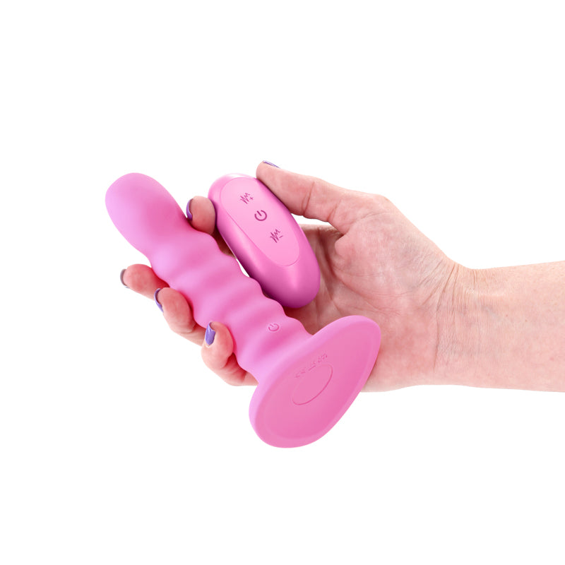 Colours Ribbed 5 Inch – Rechargeable Wireless Remote Vibrating Dildo > Vibrators > Realistic Vibrators