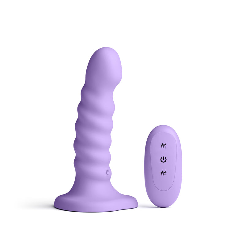Colours Ribbed 5 Inch USB Rechargeable Waterproof Dildo with Wireless Remote > Dildos > Realistic Dildos