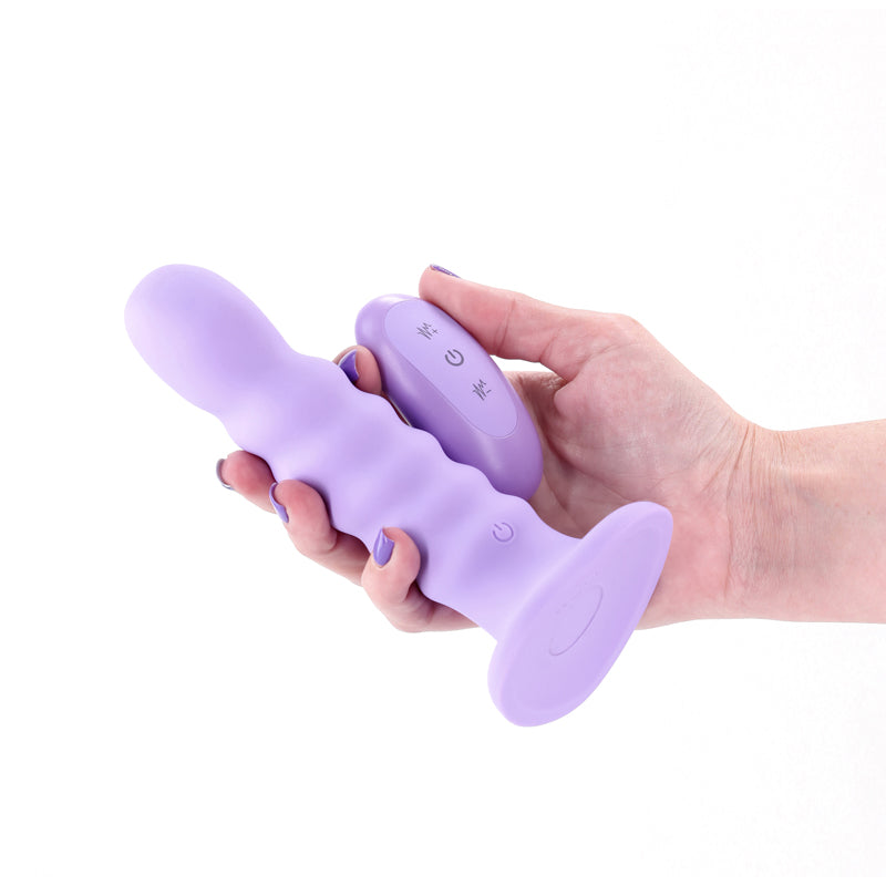 Colours Ribbed 6 Inch USB Rechargeable Vibrating Dildo with Wireless Remote Secondary image