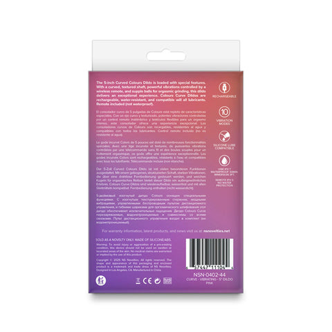 Colours Curve (Pink| Purple| Teal) – Waterproof Vibrating Dildo DONGS