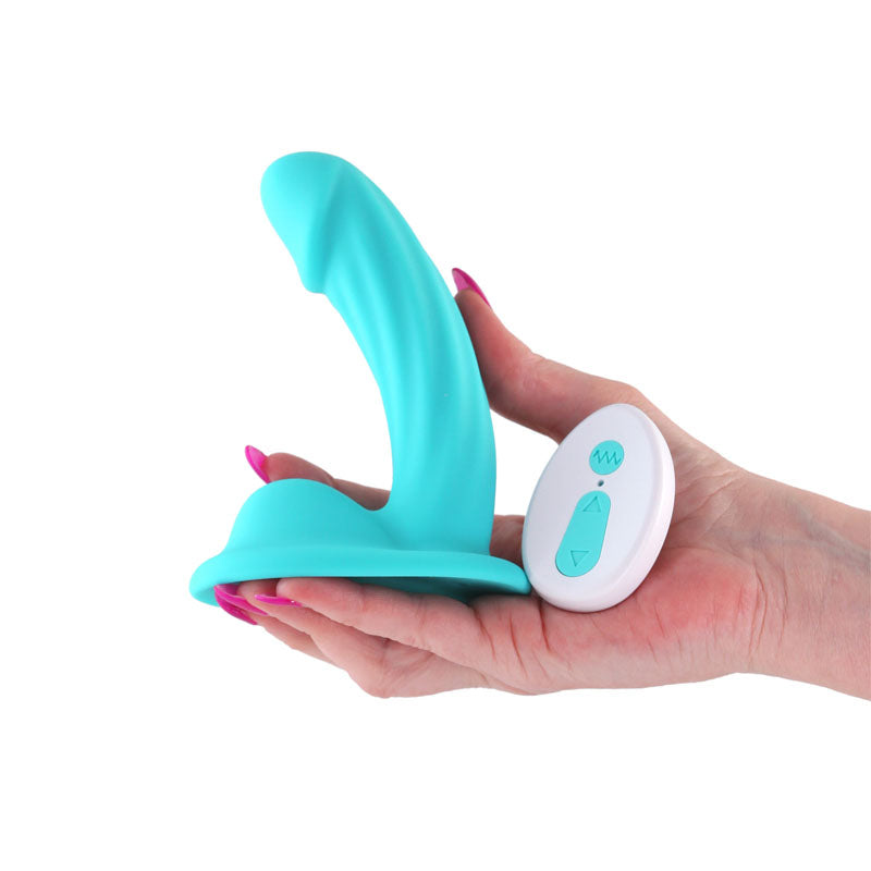 Colours Curve (Pink| Purple| Teal) – Waterproof Vibrating Dildo DONGS
