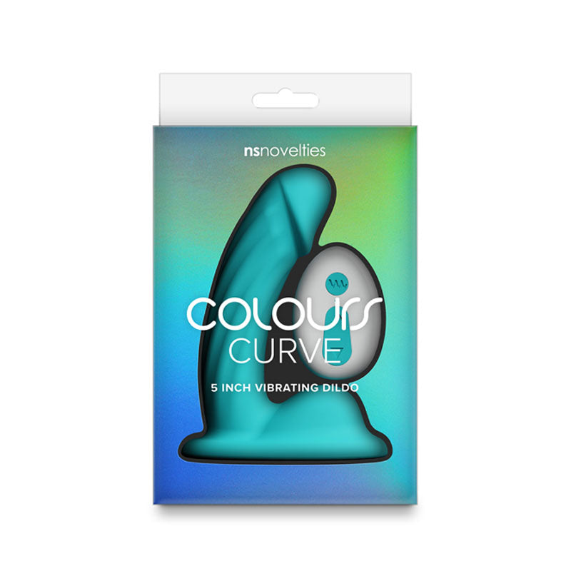 Colours Curve (Pink | Purple | Teal) – Waterproof Vibrating 5" Dildo > Dildos > Slim Dildos