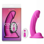 Colours Curve (USB Rechargeable) – Wireless Remote-Controlled Vibrating 6 Inch Dildo with Textured Shaft and Supple Balls Pink > Vibrators > Realistic Vibrators