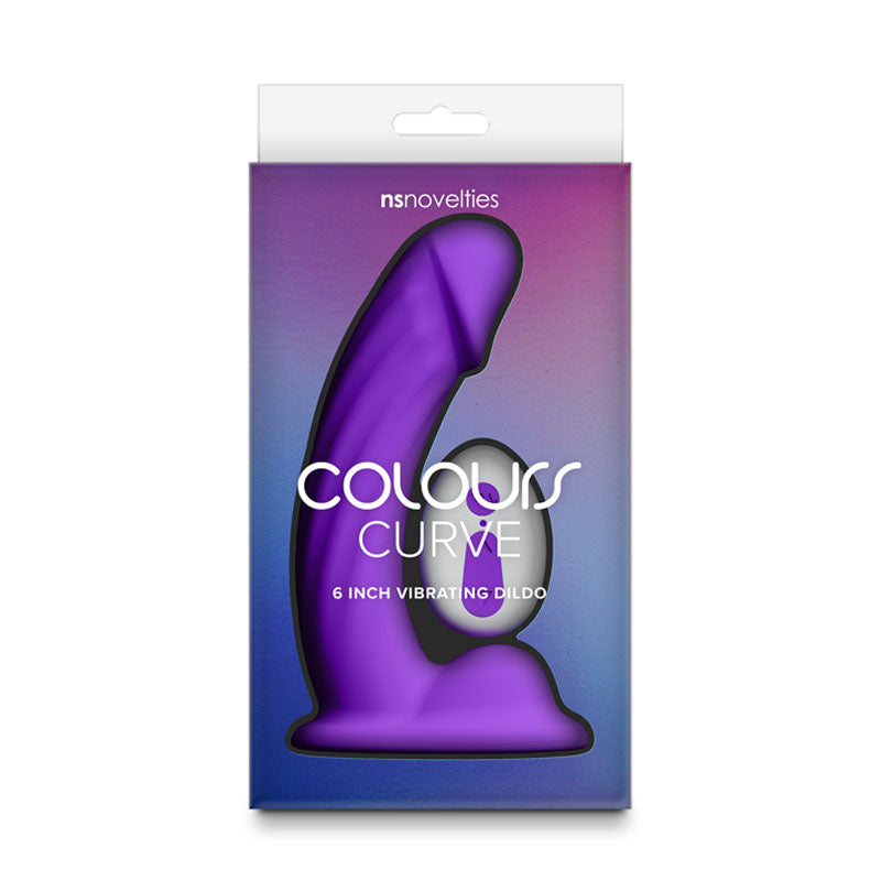 Colours Curve 6 Inch USB Rechargeable Vibrating Dildo with Wireless Remote – Waterproof Vibrating Dildo DONGS